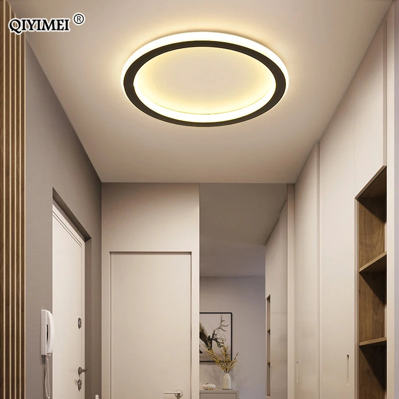 plafonniers led ronds et carrés pour intérieur luminaire simple - vue 3 sur 14