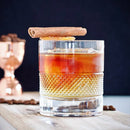 Verres whisky old fashioned relief élégants pour cocktails