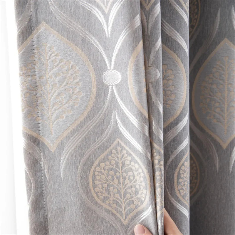 Rideau occultant floral moderne pour chambre ou salon - vue 4 sur 10