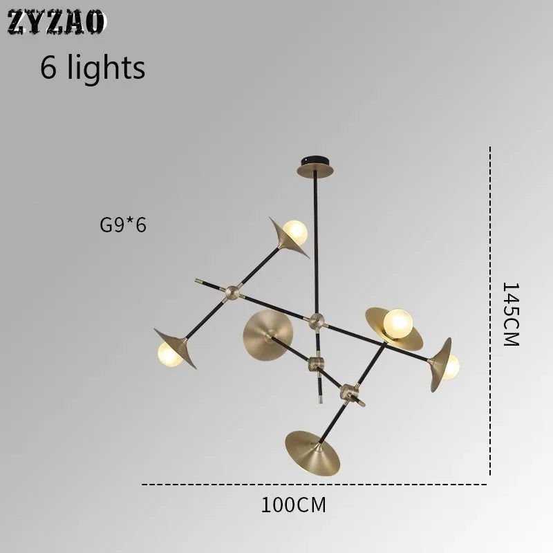 suspension postmoderne nordique design pour éclairage intérieur décoratif - vue 7 sur 10