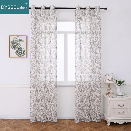 Voilage moderne imprimé floral style européen salon chambre