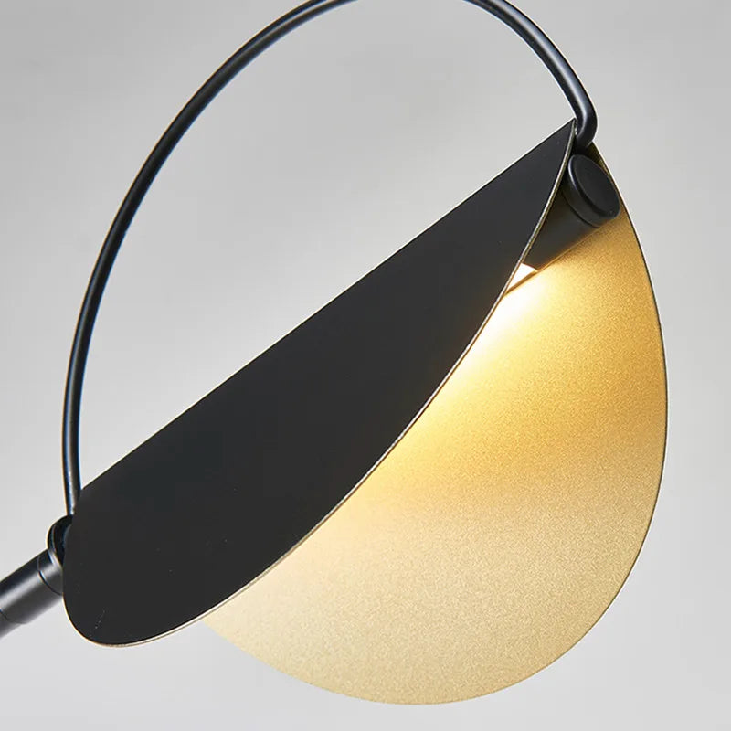 Lampadaire led vintage nordique en fer forgé et marbre