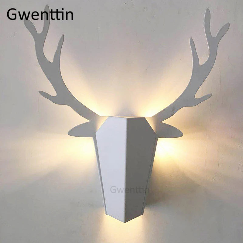 applique murale moderne en forme de bois de cerf décoration intérieure - vue 3 sur 9