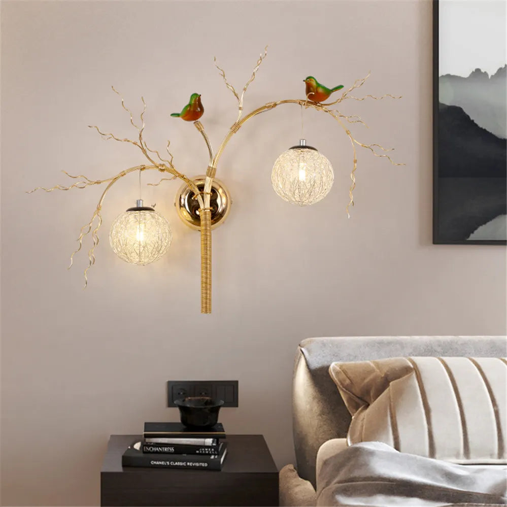 applique murale art déco en aluminium pour éclairage romantique