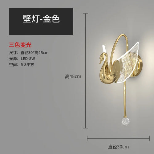 applique murale led nordique design luxe pour intérieur élégant - vue 8 sur 8