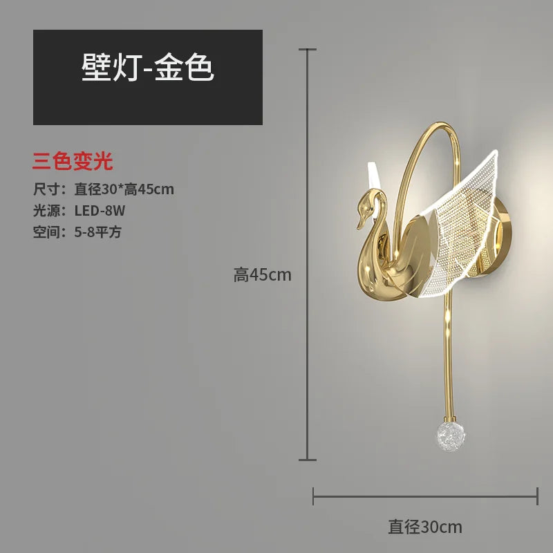 applique murale led nordique design luxe pour intérieur élégant - vue 7 sur 8
