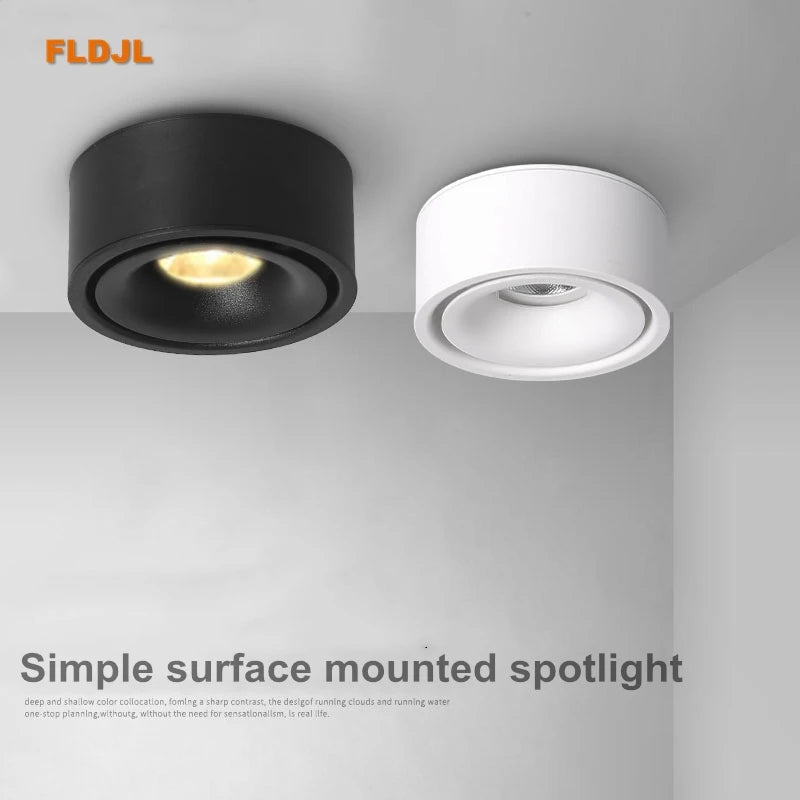 spot led rond en surface à intensité variable