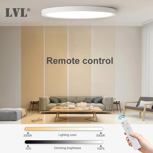 plafonnier led moderne télécommandé à intensité variable