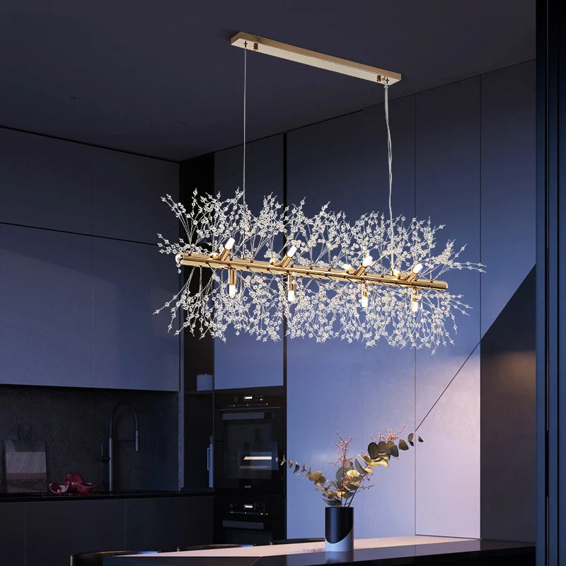 lustre led moderne luciole simple décoration intérieure - vue 7 sur 25
