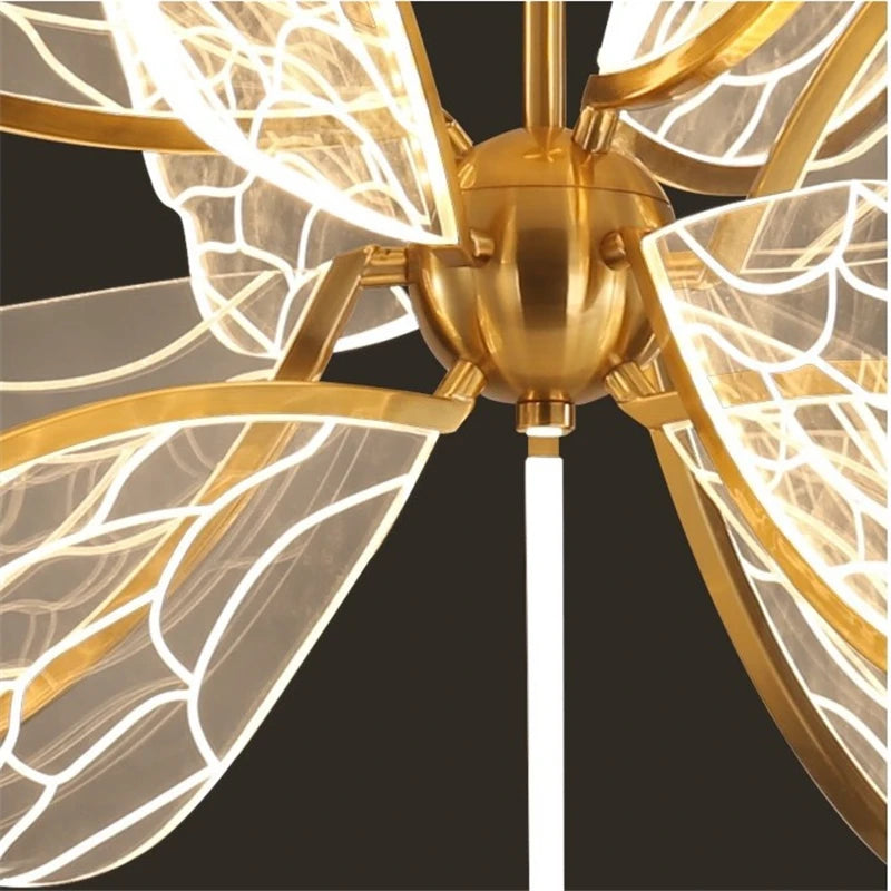 suspension modernes en acrylique motif papillon - vue 6 sur 8