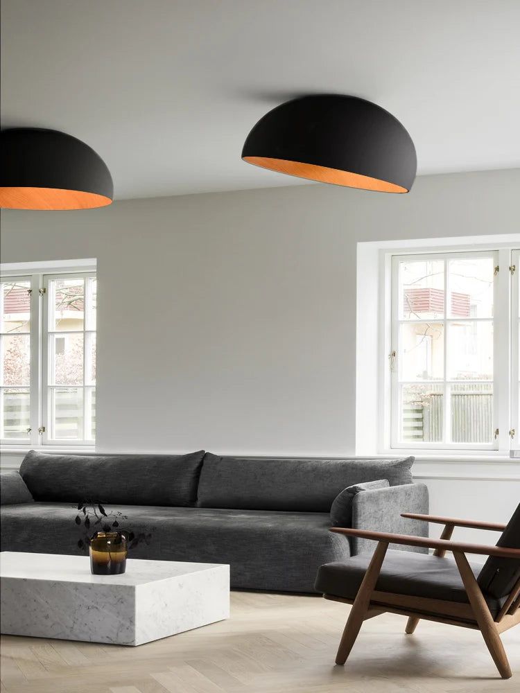 Moderne Simple bois LED lustre lumière balcon couloir créatif grain de bois lampe d'intérieur chambre Luminaires couleurs blanc ou noir - vue 5 sur 14