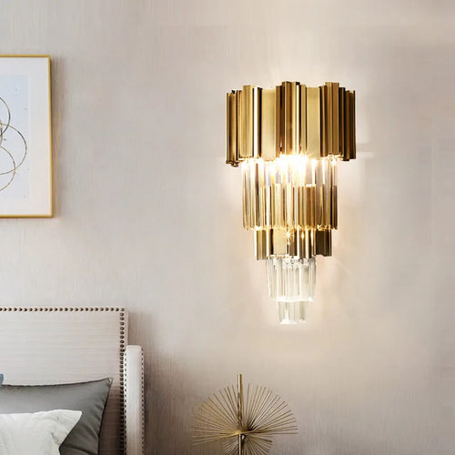 applique murale en cristal pour décor créatif rétro et moderne