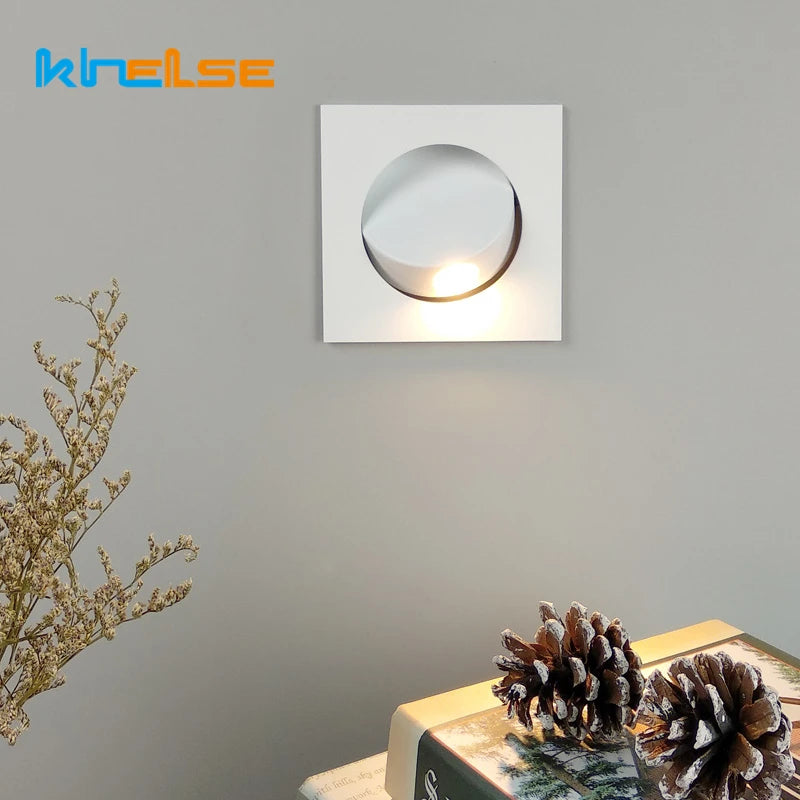 applique murale led rotative à 360 degrés avec interrupteur pliable