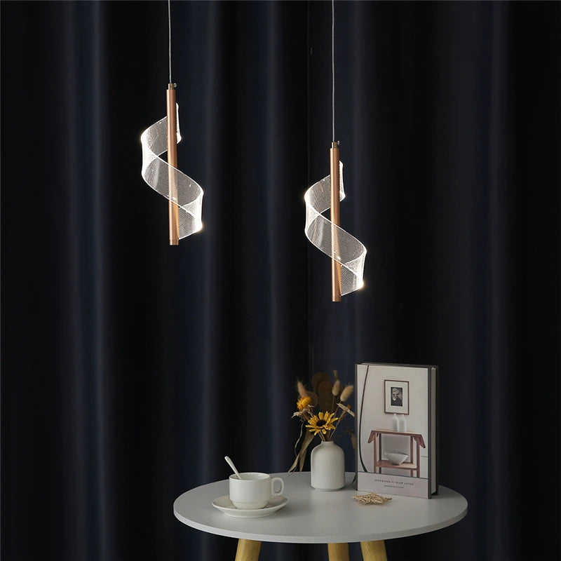 suspension en acrylique design nordique moderne pour restaurant - vue 5 sur 8