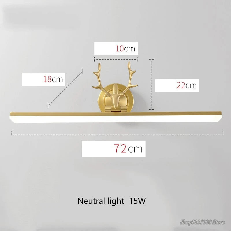 lumière led étanche pour miroir de salle de bain nordique - vue 9 sur 11