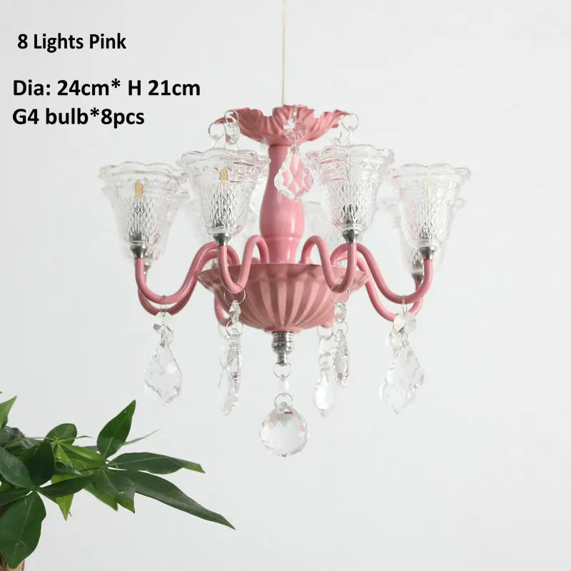 mini suspension créatives avec abat-jour en verre et cristal - vue 11 sur 21