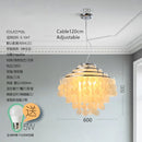(80j - 6juin) Suspension moderne LED avec plaques nacrées Loredi