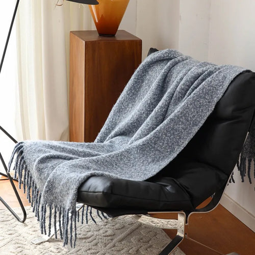 plaid tricot style americain europeen decor salon chambre