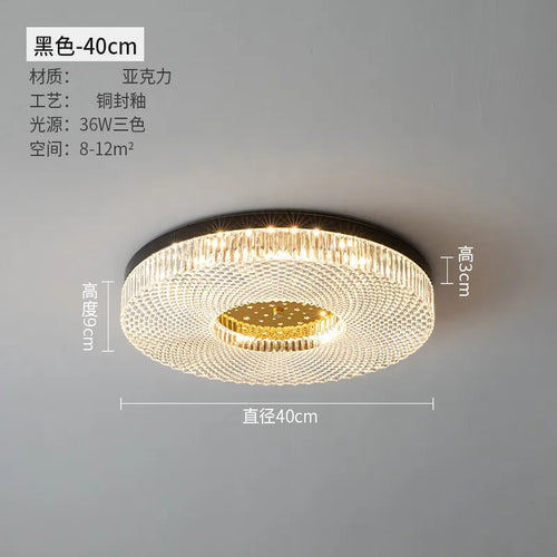 plafonnier moderne à led design créatif en acrylique pour intérieur - vue 10 sur 10