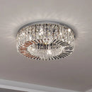 Plafonnier Led suspendu en cristal au design nordique luxueux