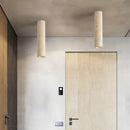 Spot Style Wabi-Sabi Style travertin jaune plafonnier cylindrique moderne minimaliste entrée allée lampe créative B &amp; B rétro lampes
