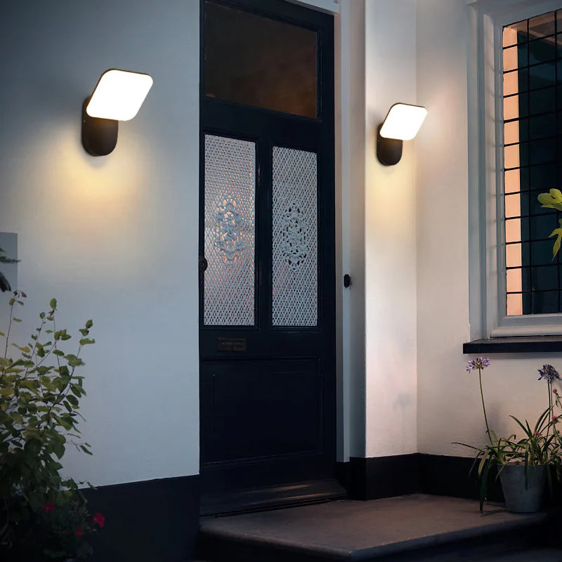 applique murale extérieure led avec capteur de mouvement étanche décorative - vue 4 sur 14