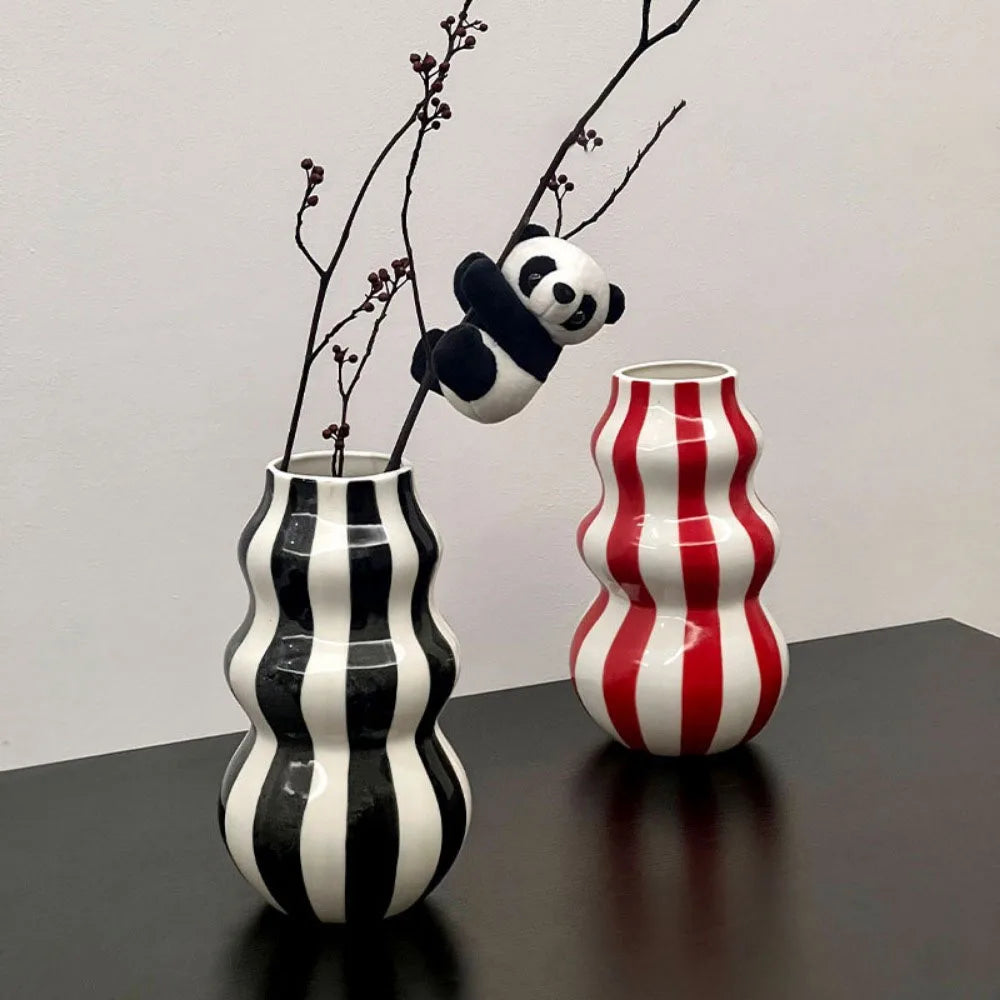 vase en céramique nordique pour décoration et cadeaux - vue 5 sur 8