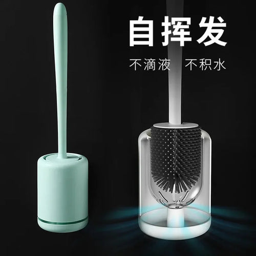 brosse de toilette murale avec support de rangement pratique - vue 5 sur 9