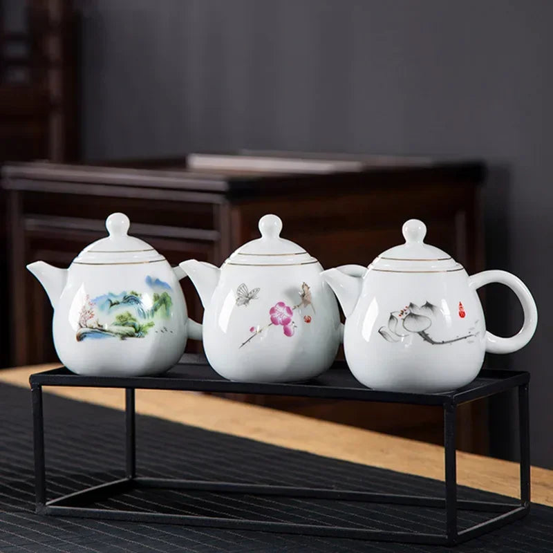 Théière porcelaine style yixing pour thé pu er - vue 3 sur 7