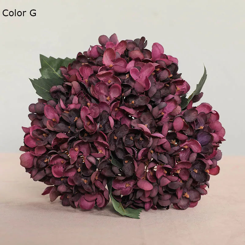 lot de 3 fleurs artificielles d'hortensia pour décoration de mariage - vue 12 sur 12