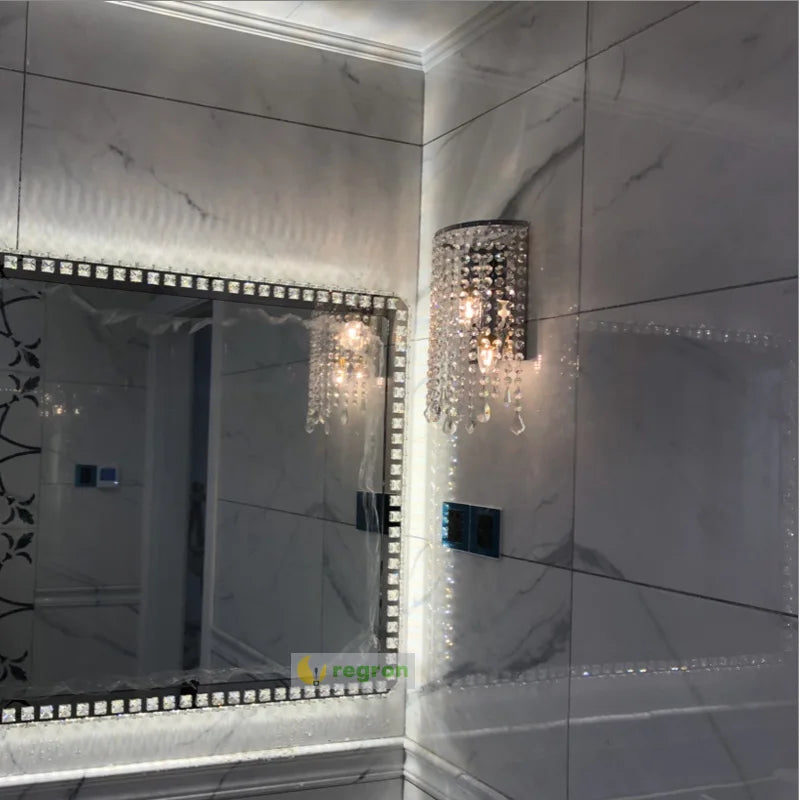 lampe de chevet moderne en cristal pour éclairage créatif décoratif - vue 4 sur 7