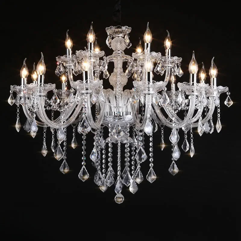 lustre en cristal Style européen avec bougie maison - vue 5 sur 5