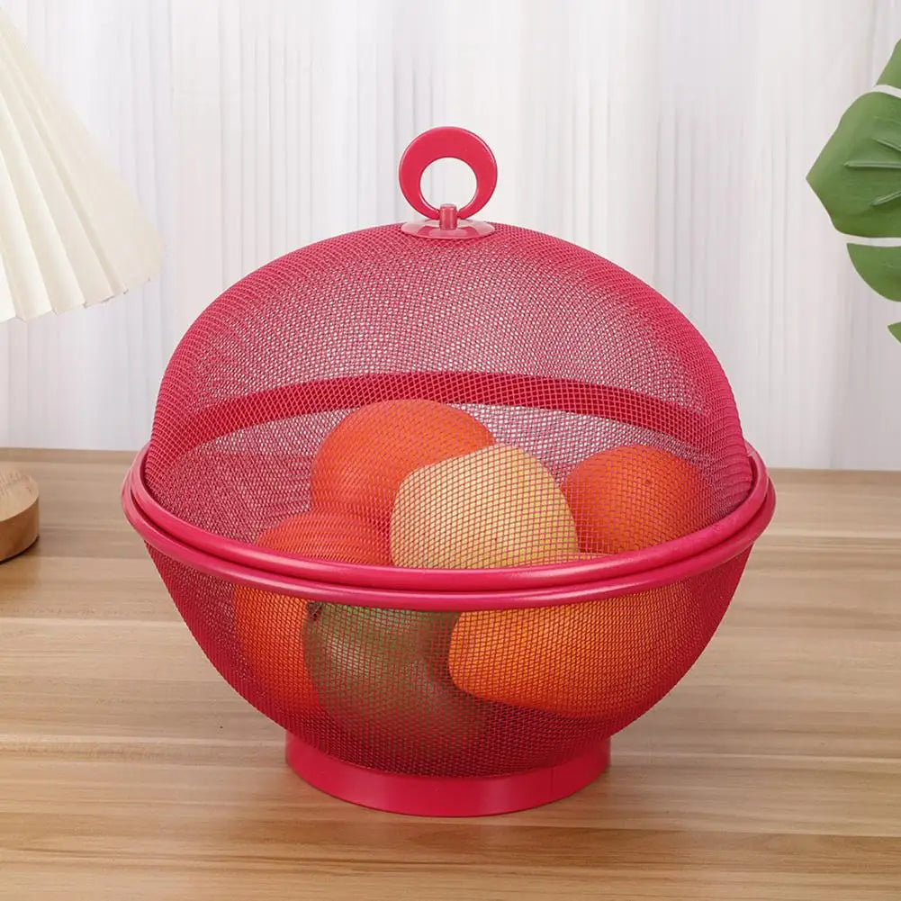 panier à fruits en maille avec couvercle anti-mouches en acier inoxydable - vue 5 sur 12