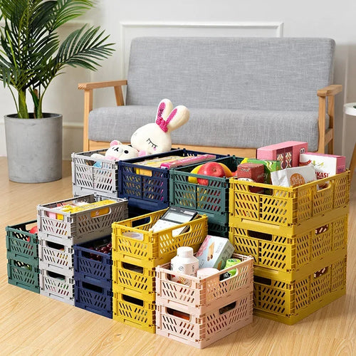 caisse de rangement pliable empilable pour la maison - vue 2 sur 10