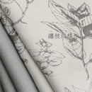 Rideau style chinois floral pour salon chambre