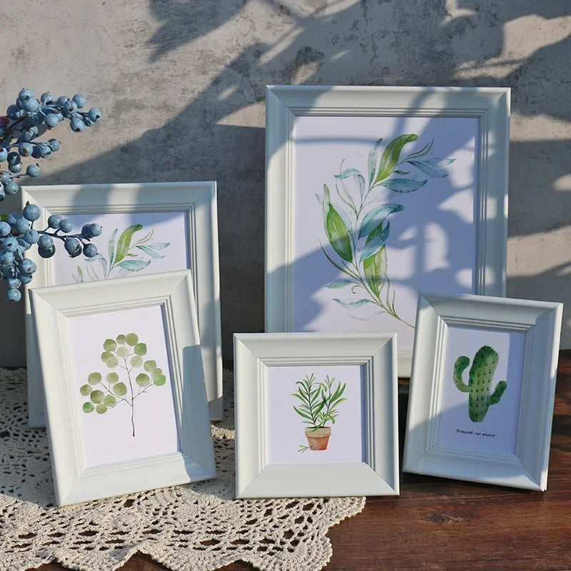 cadre photo rétro en plastique pour décoration murale et de table - vue 4 sur 20