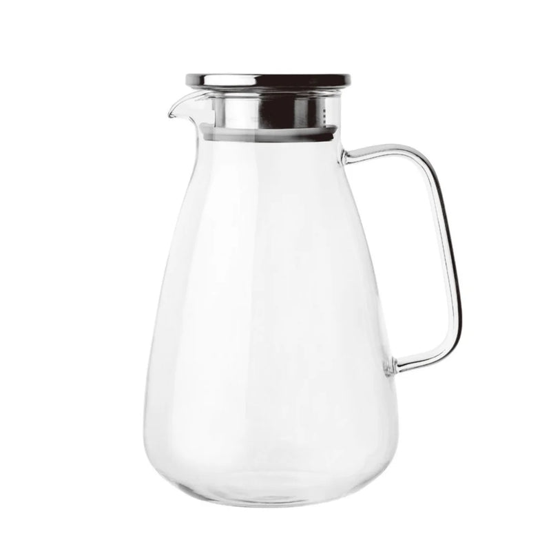 carafe en verre borosilicate 2600 ml avec couvercle