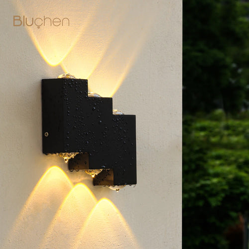 applique murale led étanche moderne pour extérieur jardin - vue 2 sur 10