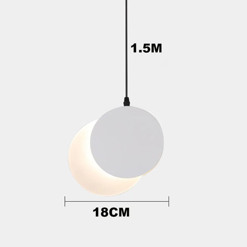 suspension moderne lumière décorative design lune intérieur - vue 10 sur 10