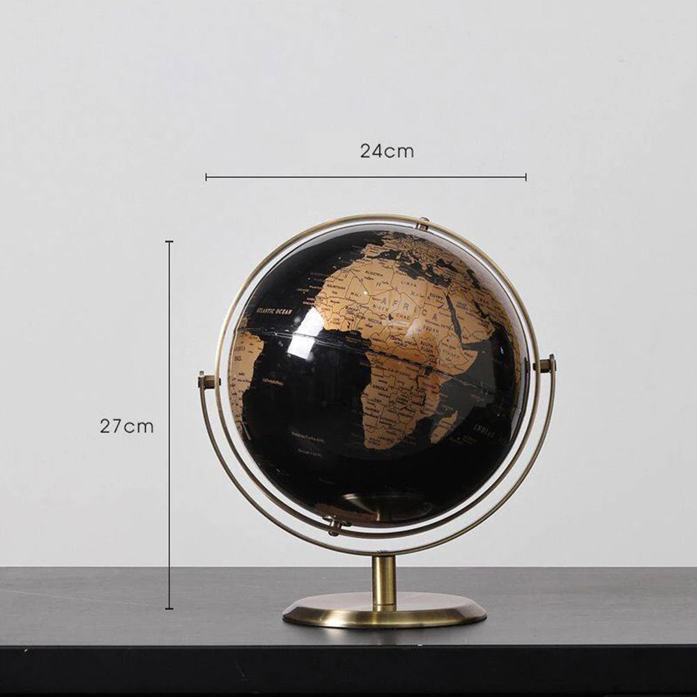 globe terrestre rétro pour décoration et apprentissage créatif - vue 7 sur 8