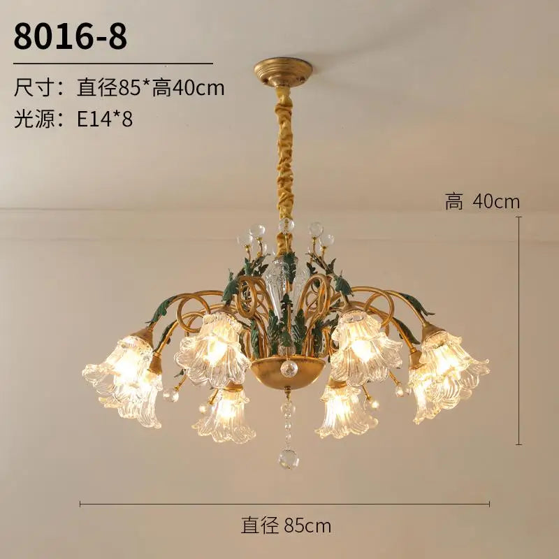 lustre moderne en cristal pour un éclairage raffiné - vue 8 sur 10