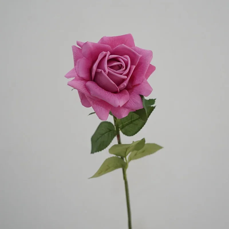 branche de roses artificielles en latex pour décoration et cadeaux - vue 9 sur 11