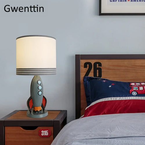 lampe de bureau fusée méditerranéenne décoration artistique nordique - vue 3 sur 7