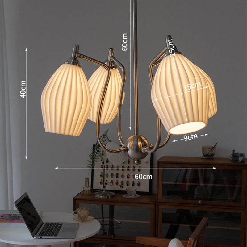 lustre bauhaus français en céramique pour intérieur élégant - vue 5 sur 12