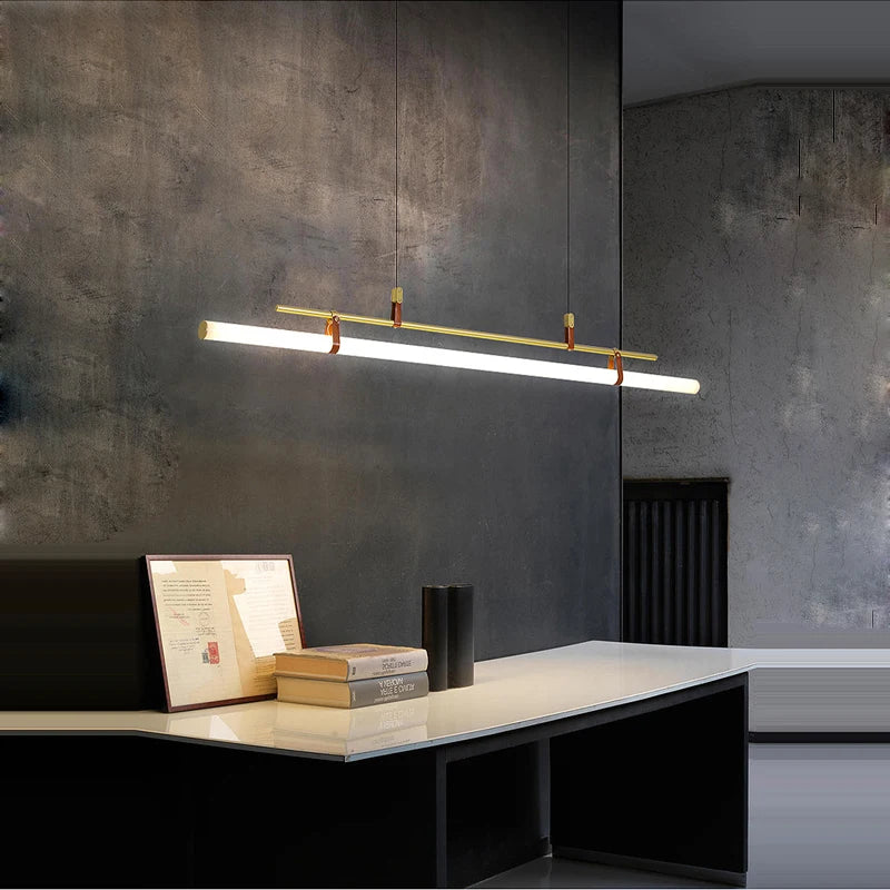 lustre minimaliste à led tendance 2022 éclairage suspendu - vue 6 sur 10