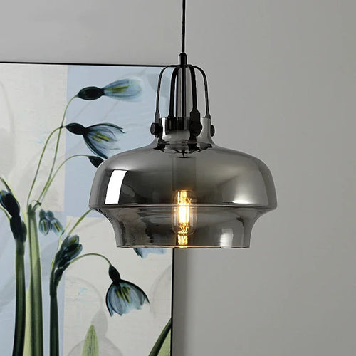 suspension nordique en verre pour décoration intérieure moderne - vue 3 sur 9