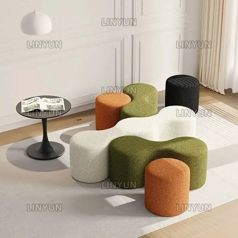 canapé combiné tissu pour bureau et espace loisirs - vue 3 sur 17