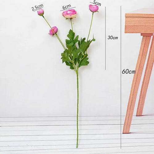 fleurs artificielles pivoine en soie pour décorations et événements festifs - vue 6 sur 14