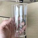 bougeoir en verre transparent pour bougies et décorations élégantes