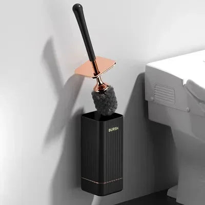 brosse de nettoyage en silicone pour toilettes sans coin mort - vue 2 sur 8